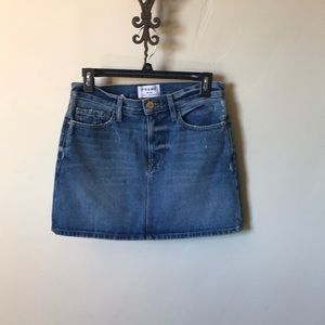 NWT✨FRAME•DENIM MINI SKIRT Intermix Exclusive Blue